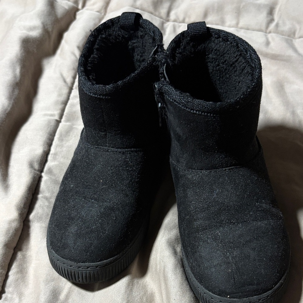 Cat & Jack Black Kids Boots